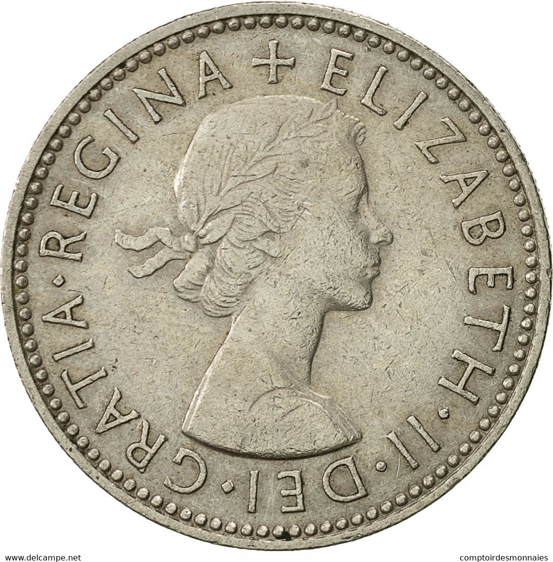 Monnaie, Grande-Bretagne, Elizabeth II, Shilling, 1958, TTB, Copper-nickel - I. 1 Shilling