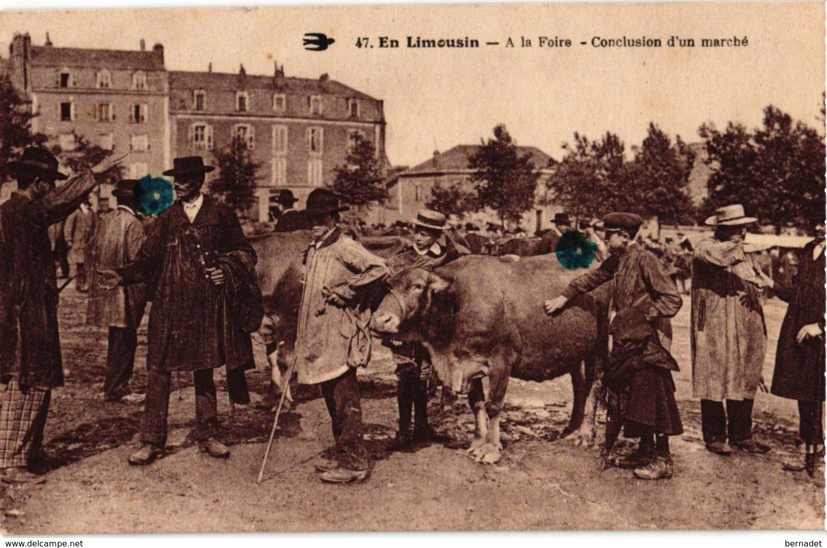 87 ..EN LIMOUSIN .. A LA FOIRE .. CONCLUSION D'UN MARCHE - Autres & Non Classés