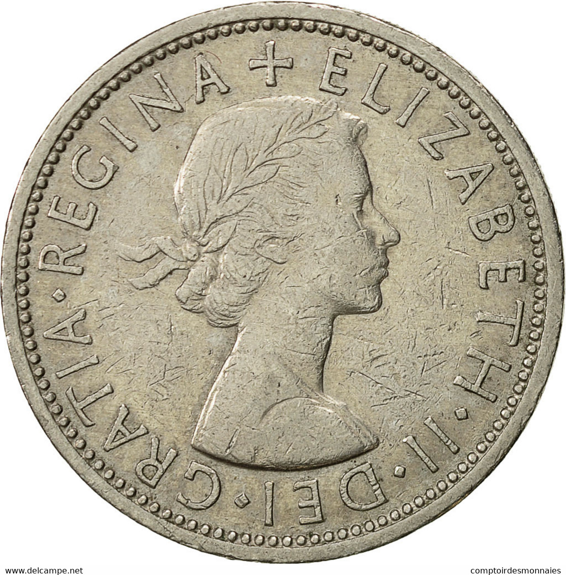 Monnaie, Grande-Bretagne, Elizabeth II, Florin, Two Shillings, 1967, TTB - J. 1 Florin / 2 Schillings