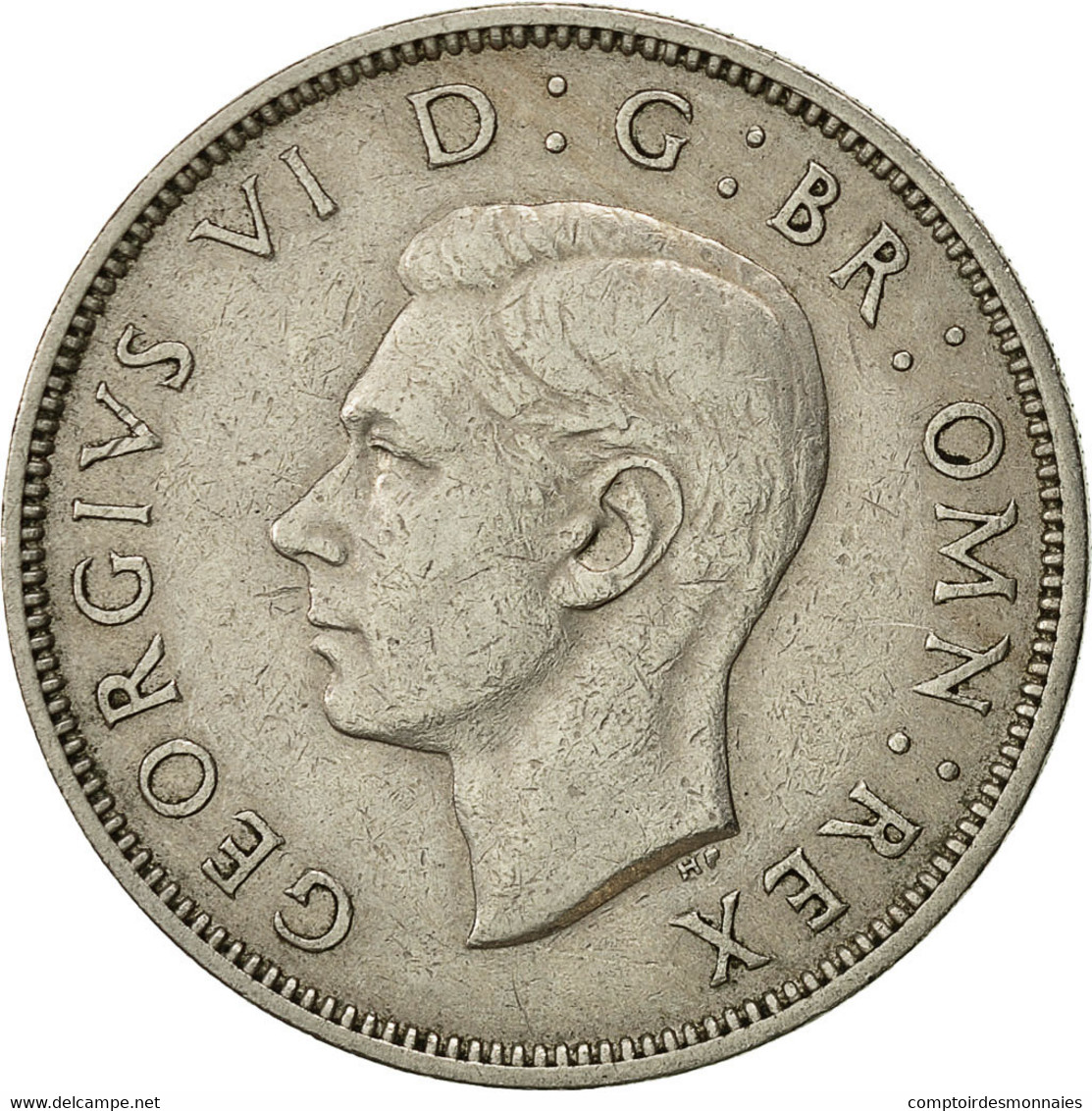 Monnaie, Grande-Bretagne, George VI, Florin, Two Shillings, 1950, TTB - J. 1 Florin / 2 Shillings