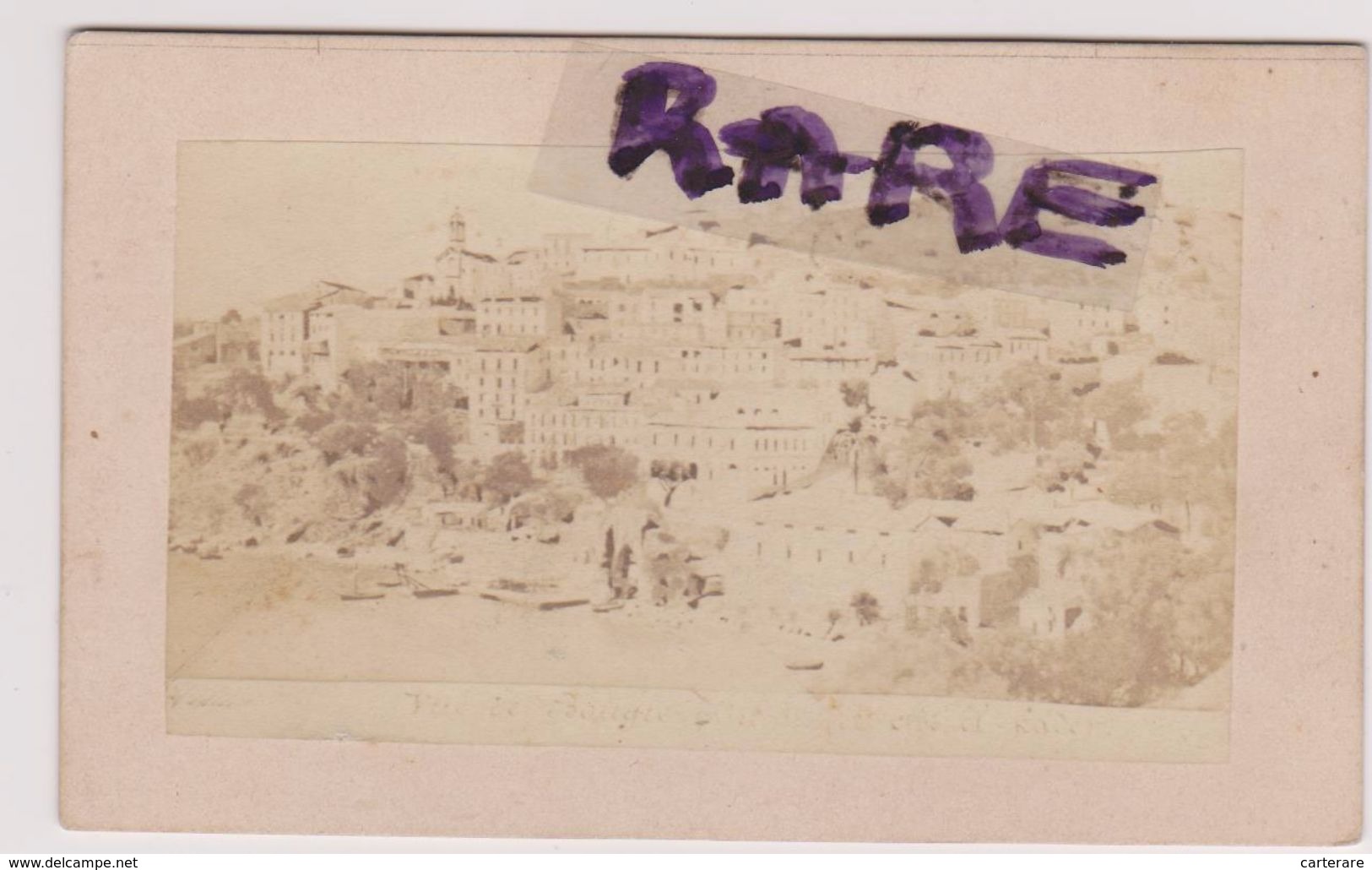 PHOTO ANCIENNE,avant 1900,ALGERIE,AFRIQUE DU NORD,BOUGIE,BEJAIA - Places