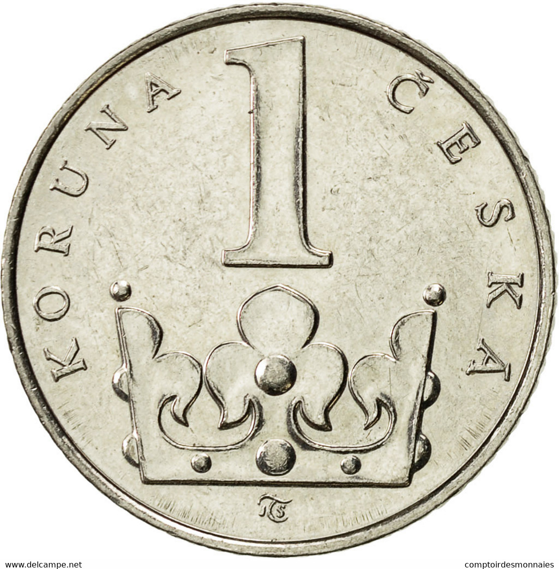 Monnaie, République Tchèque, Koruna, 1993, TTB+, Nickel Plated Steel, KM:7 - Tchéquie