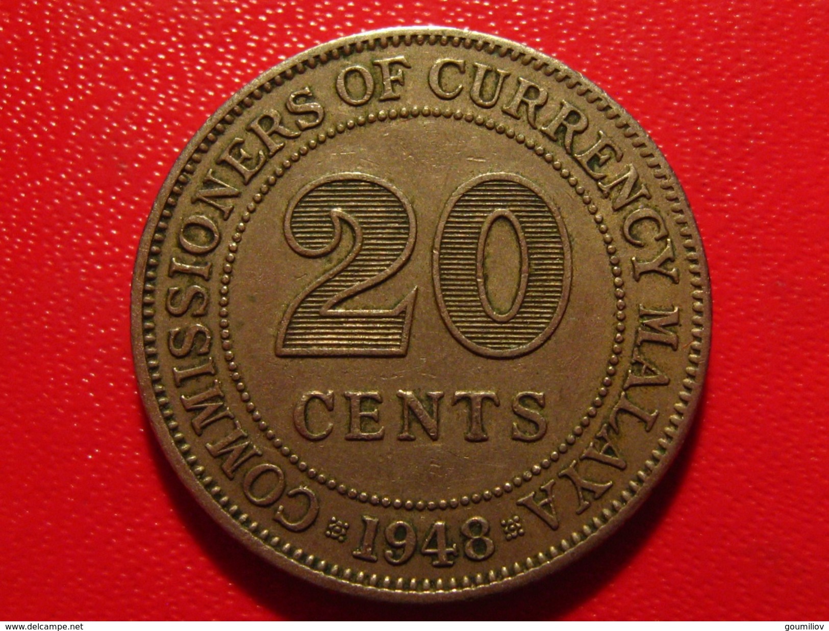 Malaya - 20 Cents 1948 George VI 4763 - Malaysie