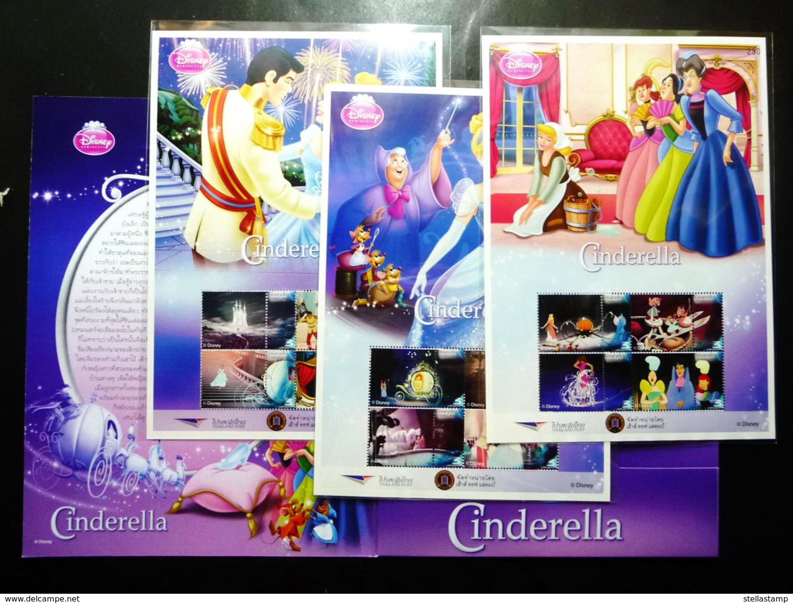 Thailand Personalized Stamp 2013 Walt Disney - Cinderella Vol 2 + Pack - Thailand