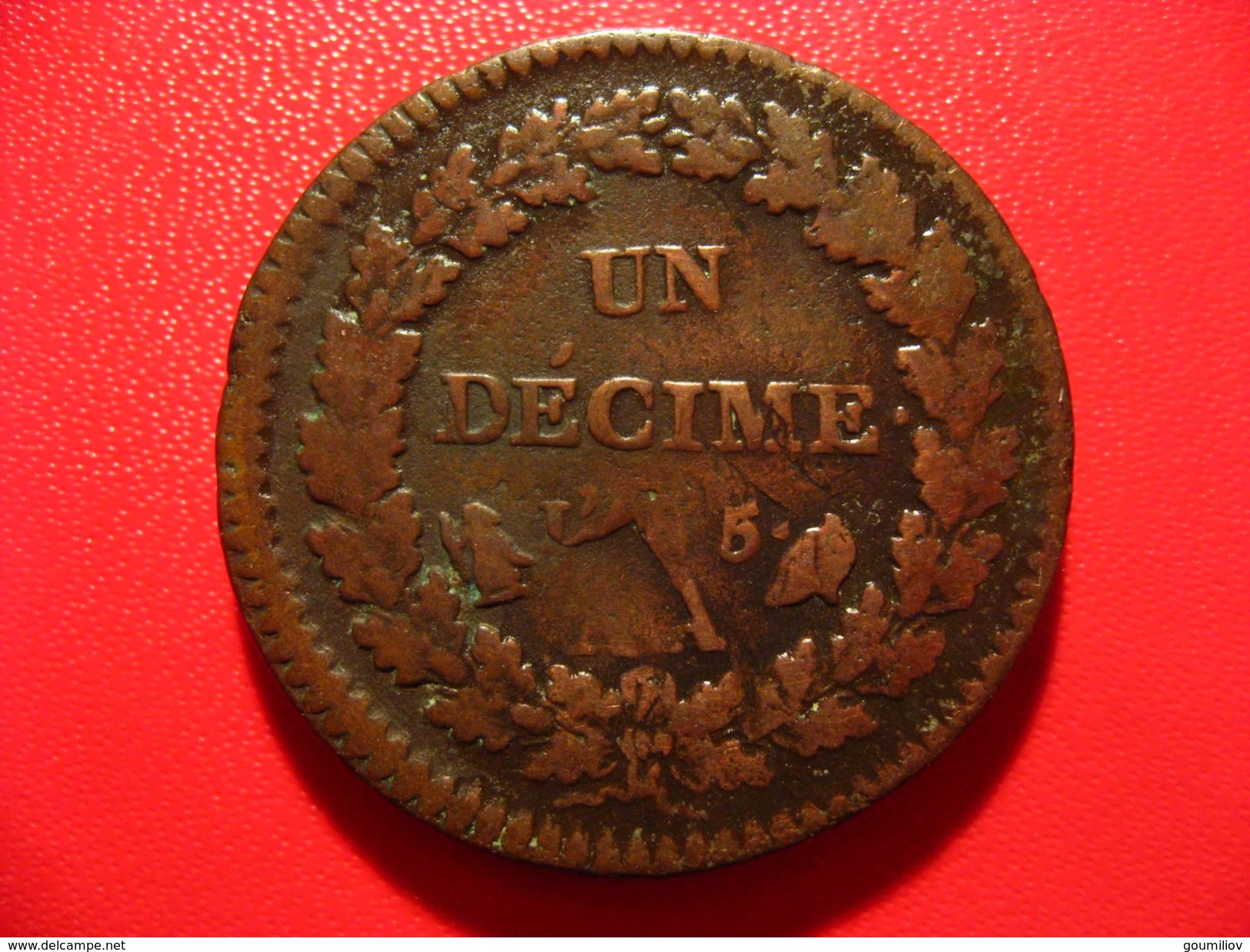 France - Décime An 5 AA Metz Surfrappe Du 2 Décime Dupré 5064 - 1795-1799 Direktorium