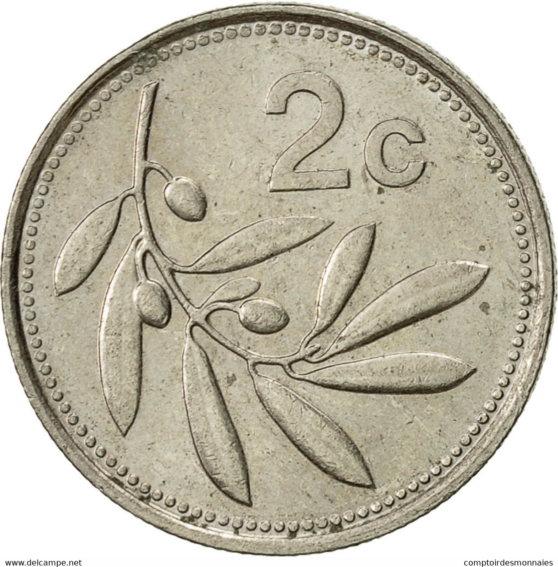 Monnaie, Malte, 2 Cents, 1993, TTB+, Copper-nickel, KM:94 - Malte