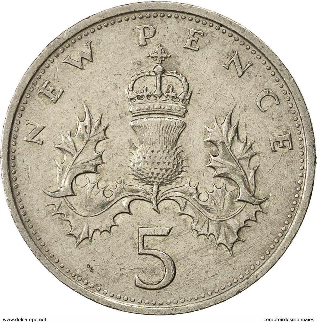 Monnaie, Grande-Bretagne, Elizabeth II, 5 New Pence, 1979, TTB+, Copper-nickel - 5 Pence & 5 New Pence