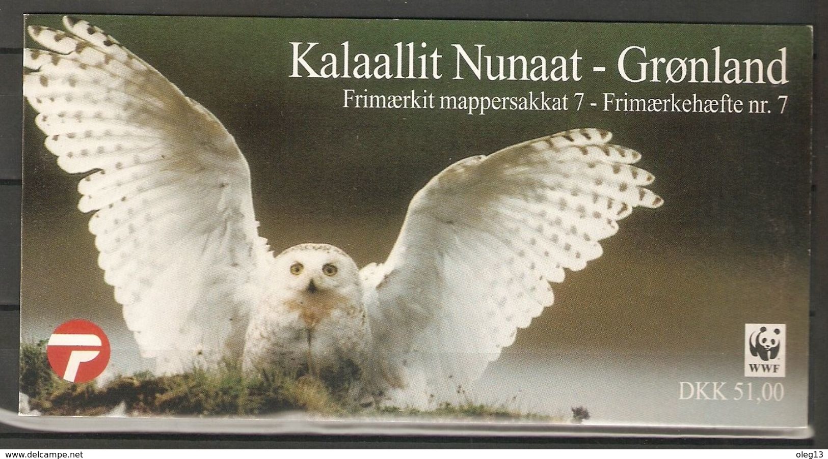 1999. Greenland WWF. Polar Owls. Booklet ** - Unused Stamps