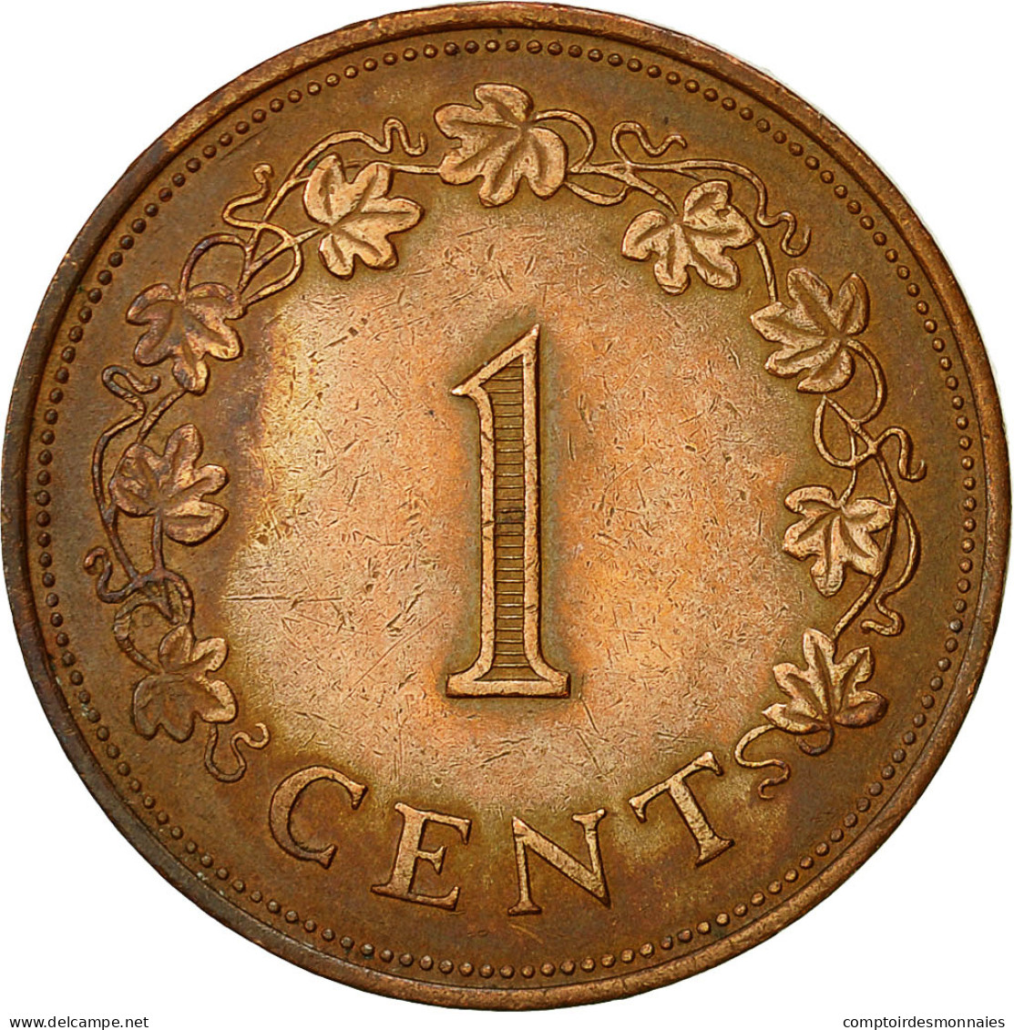 Monnaie, Malte, Cent, 1977, British Royal Mint, TTB, Bronze, KM:8 - Malte