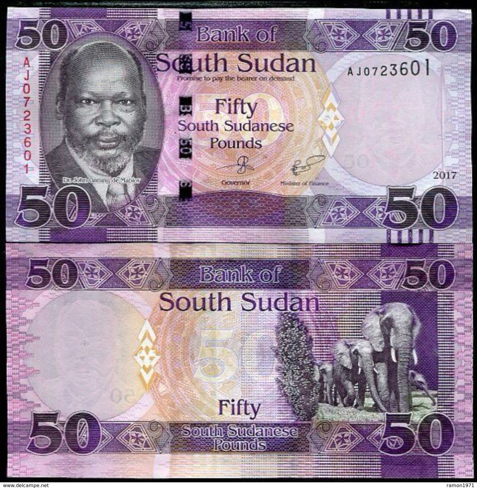 South Sudan 50 Pound4 2017 UNC - Soudan Du Sud