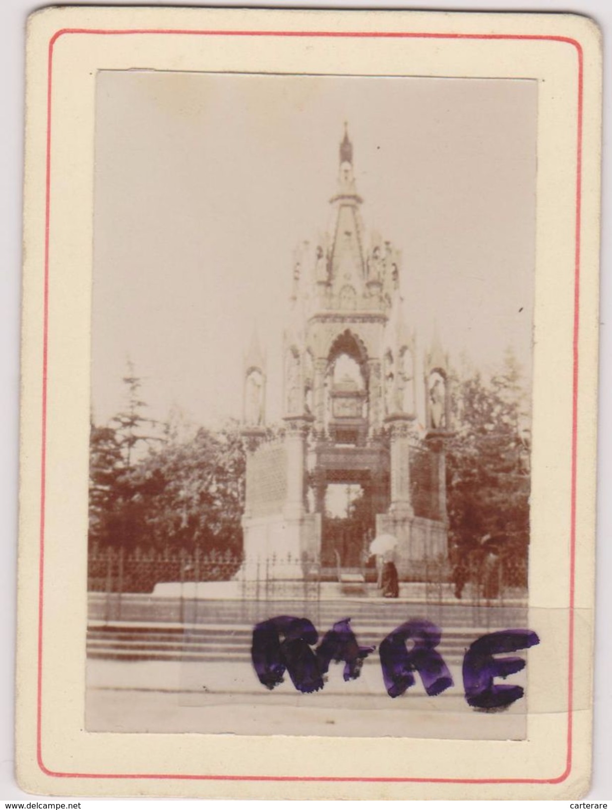 PHOTO ANCIENNE,1879, SUISSE,SWITZERLAND,SWISS, HELVETIA ,GENEVE,MONUMENT BRUNSWICK,MAUSOLEE,CONSTRUIT PAR JEAN FRANEL - Places