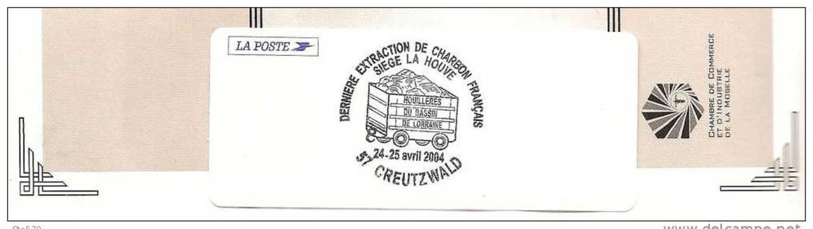 Mines De Charbon  Morceau De Houille Creutzwald  2004 Avec Certificat - Minéraux