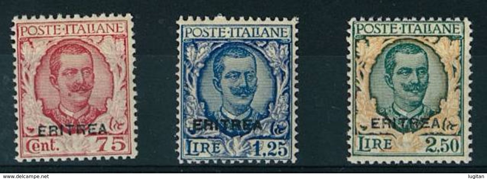 ERITREA -  FLOREALE-  NUOVI GOMMA INTEGRA MNH ** - ANNO 1926 - N° 113/115 - Erythrée