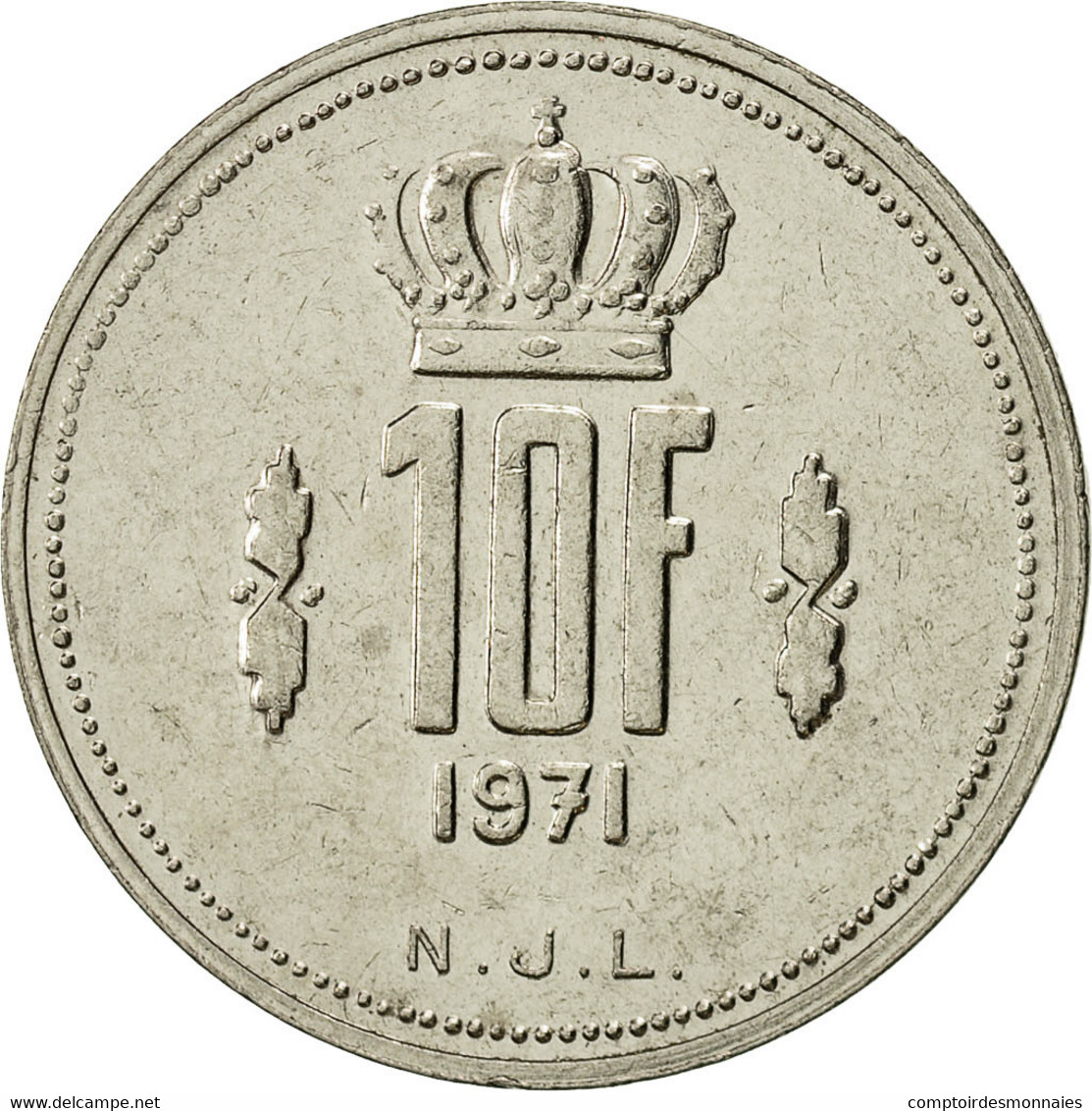 Monnaie, Luxembourg, Jean, 10 Francs, 1971, TTB, Nickel, KM:57 - Luxembourg