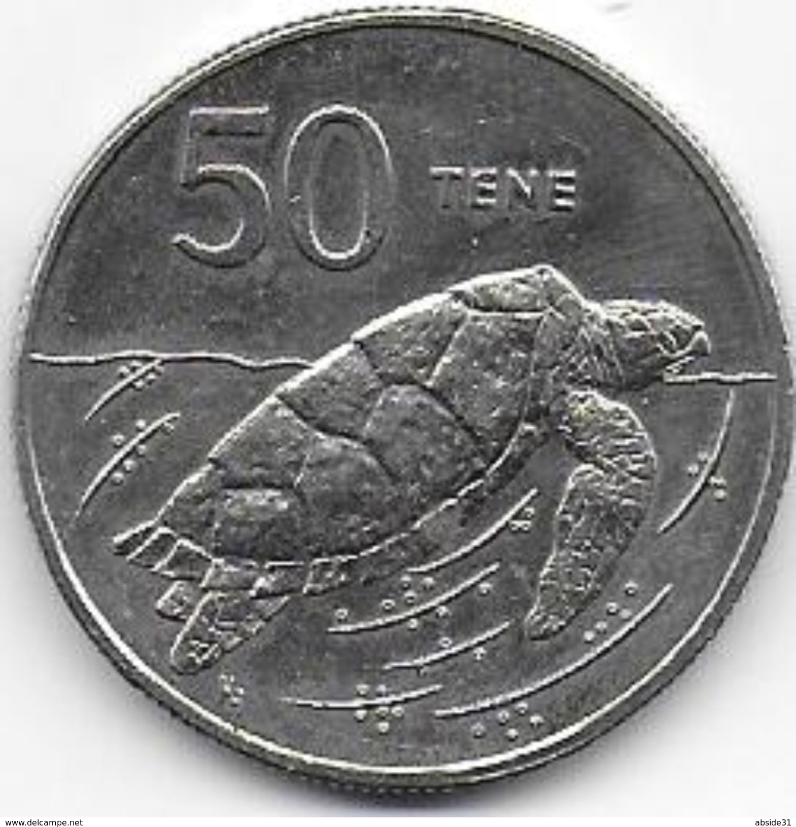 COOK ISLANDS - 50 Tene  ( Tortue ) - Cook