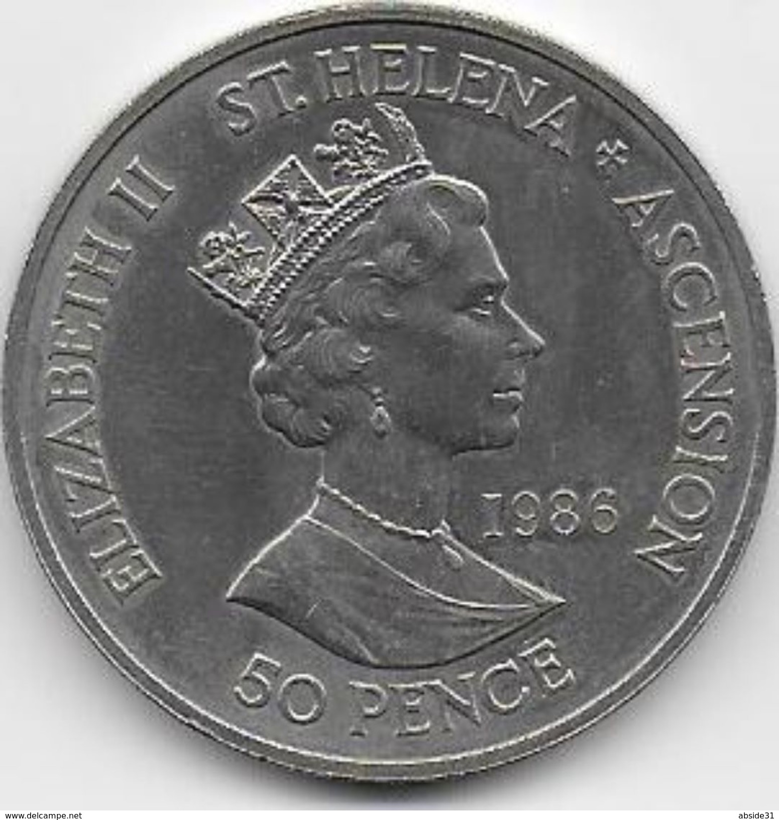 ST HELENA + ASCENSION - 50 Pence  ( Napoléon ) - Sint-Helena