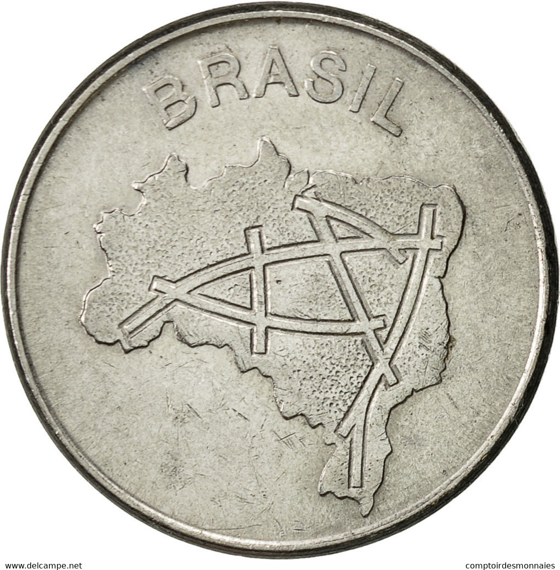 Monnaie, Brésil, 10 Cruzeiros, 1981, TTB+, Stainless Steel, KM:592.1 - Brésil
