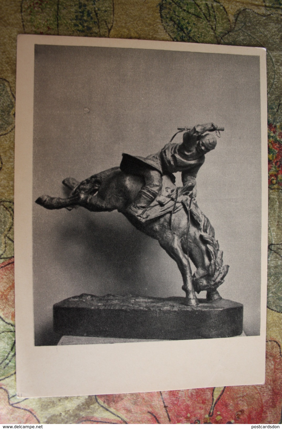 Mongolia. "taming Of A Horse"  Old Postcard 1960 - Mongolia