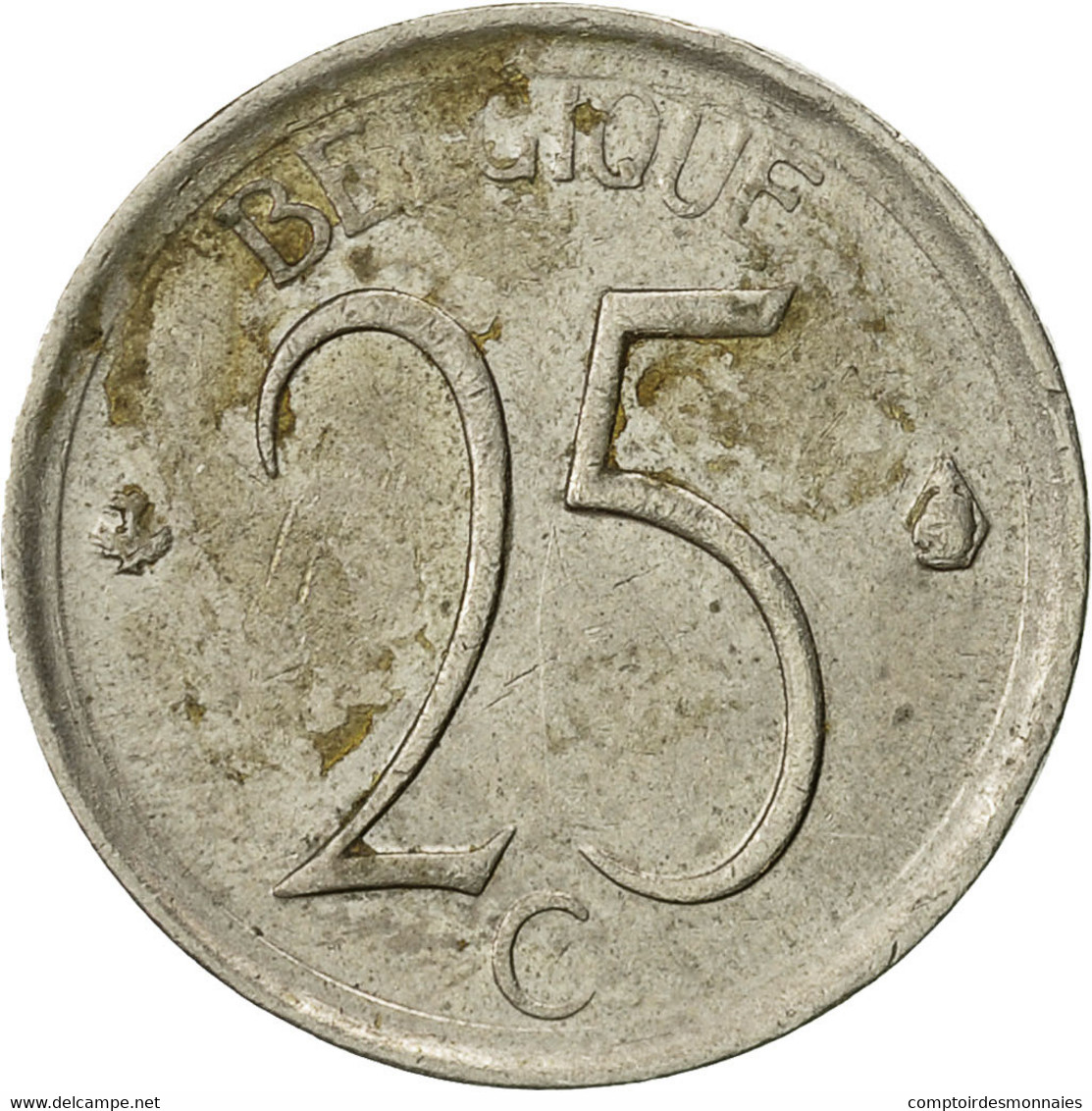 Monnaie, Belgique, 25 Centimes, 1966, Bruxelles, TTB, Copper-nickel, KM:153.1 - 25 Centimes