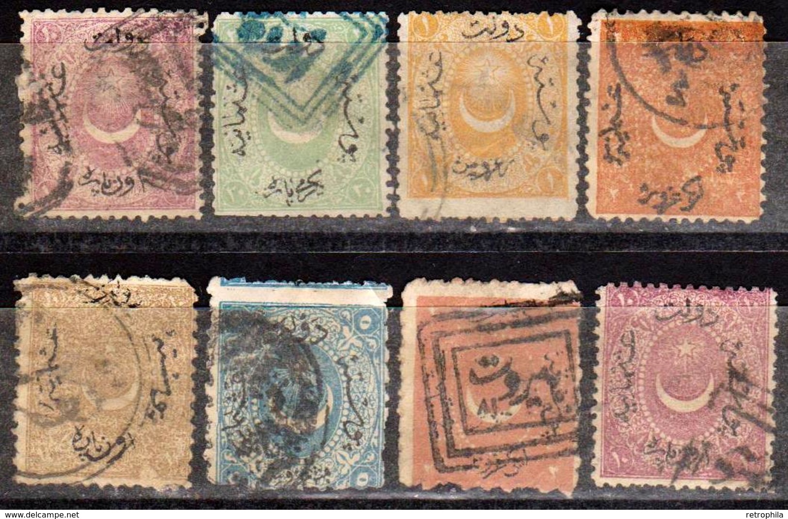 Turquie - Turkey - Collection D’anciens - 1869 / 1873 - Numéros 19 Et Suivants - 8 Timbres Oblitérés - Oblitérés