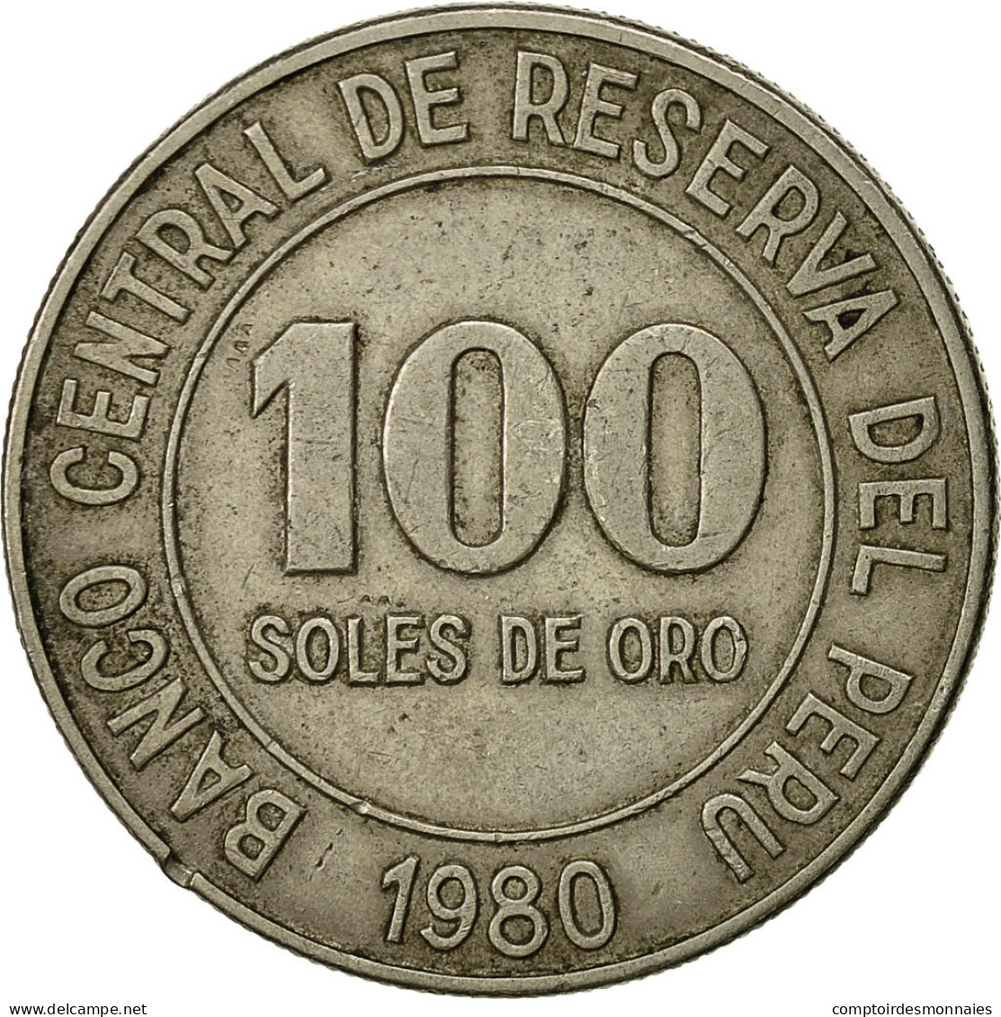 Monnaie, Pérou, 100 Soles, 1980, Lima, TTB, Copper-nickel, KM:283 - Pérou