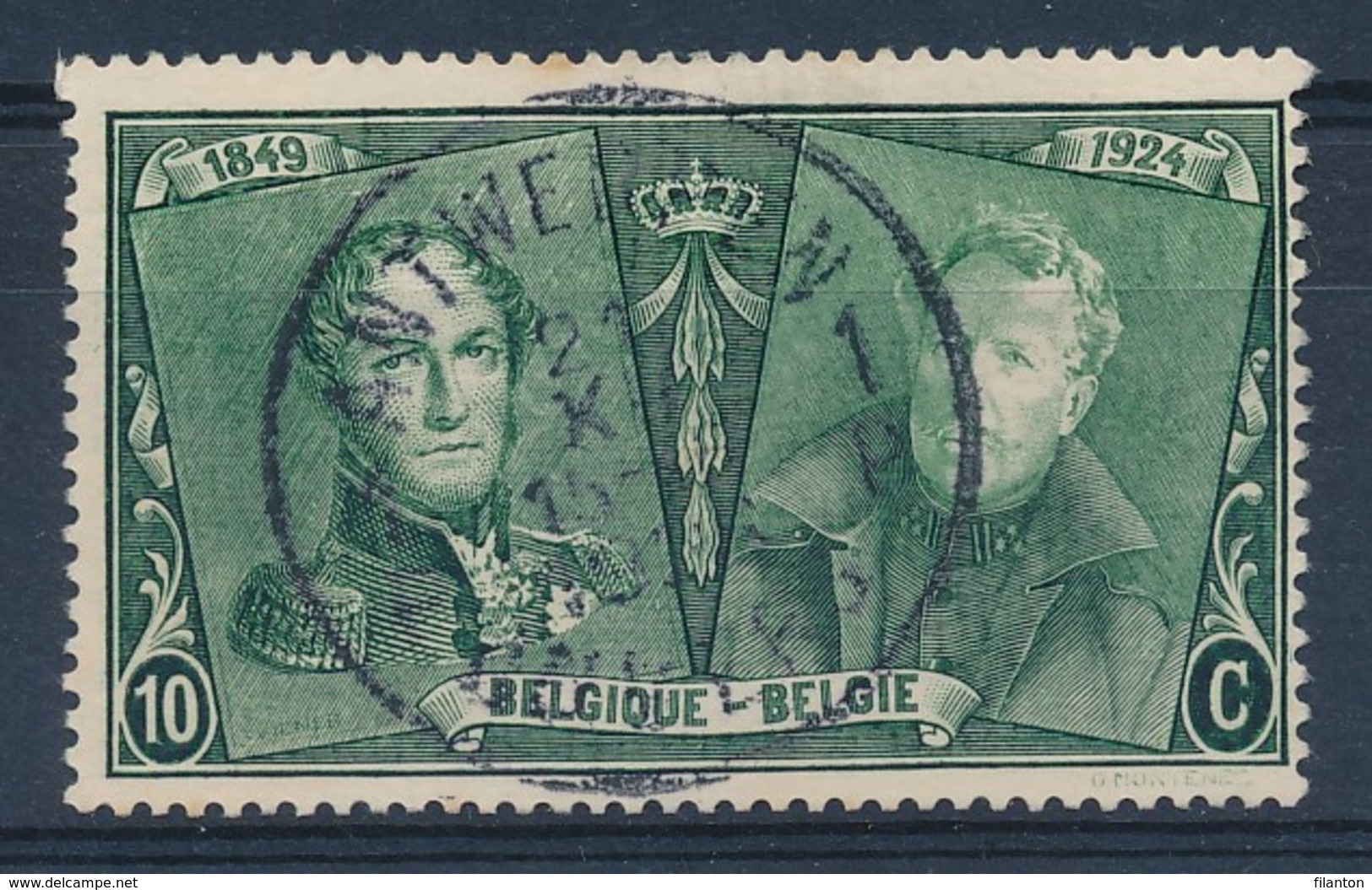 BELGIE - OBP Nr 221 - Leopold I & Albert I - Cachet  "ANTWERPEN-ANVERS 1" Litt. B - (ref. ST-723) - Oblitérés