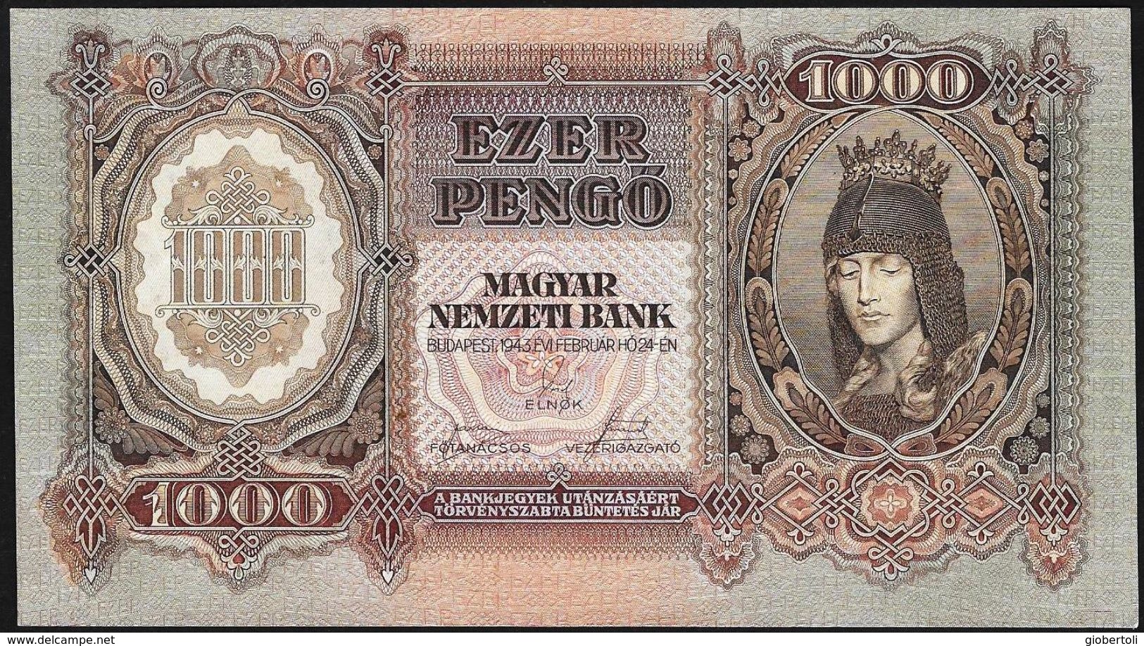 Ungheria/Hungary/Hongrie: 1000 Pengo - Ungheria