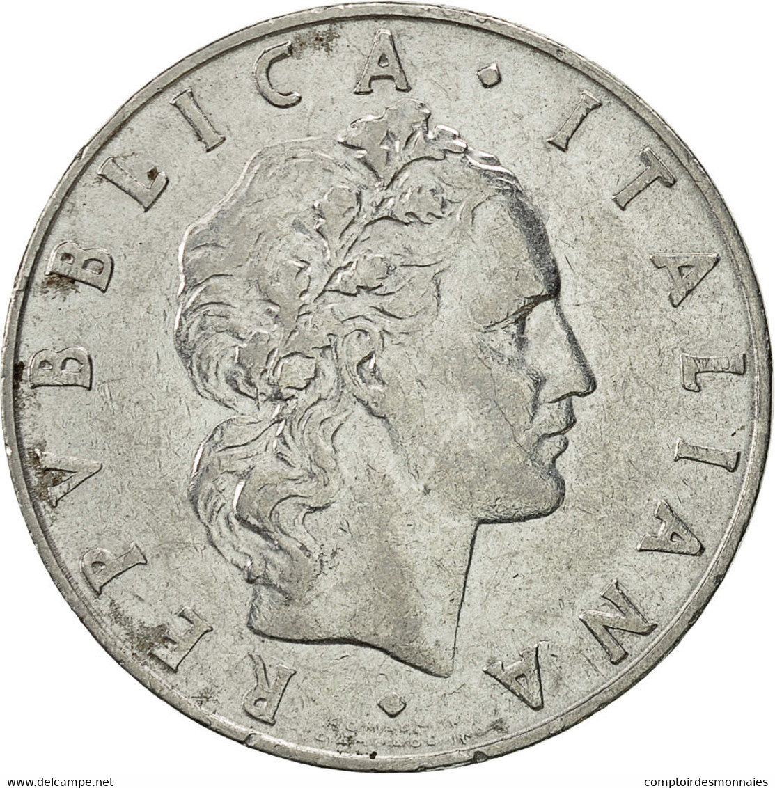 Monnaie, Italie, 50 Lire, 1955, Rome, TTB+, Stainless Steel, KM:95.1 - 50 Liras