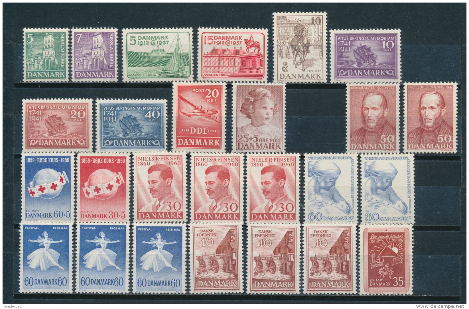 Denemarken/Denmark/Danemark/Dänemark 19461967 60+ (3 Scans) (PF/MNH/Neuf Sans Ch/**)(2962) - Verzamelingen