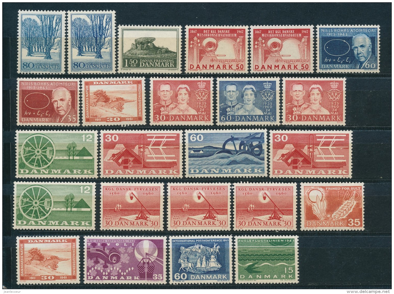 Denemarken/Denmark/Danemark/Dänemark 19461967 60+ (3 Scans) (PF/MNH/Neuf Sans Ch/**)(2962) - Collections