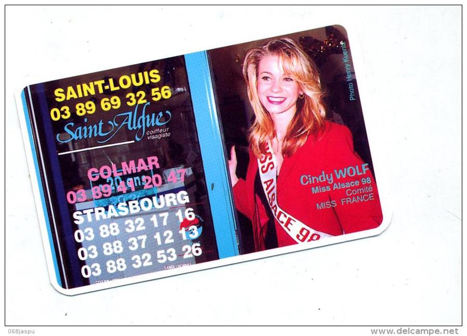 Calendrier De Poche 1999 Coiffure Saint Algue  Miss Alsace - Petit Format : 1991-00