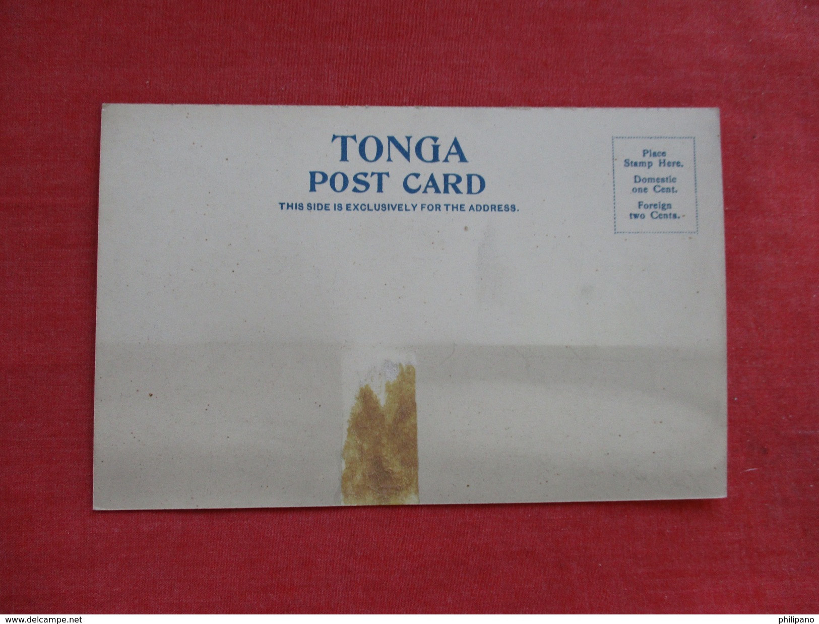 Tonga   Stamps -- Paper Residue Back     Ref 2765 - Timbres (représentations)