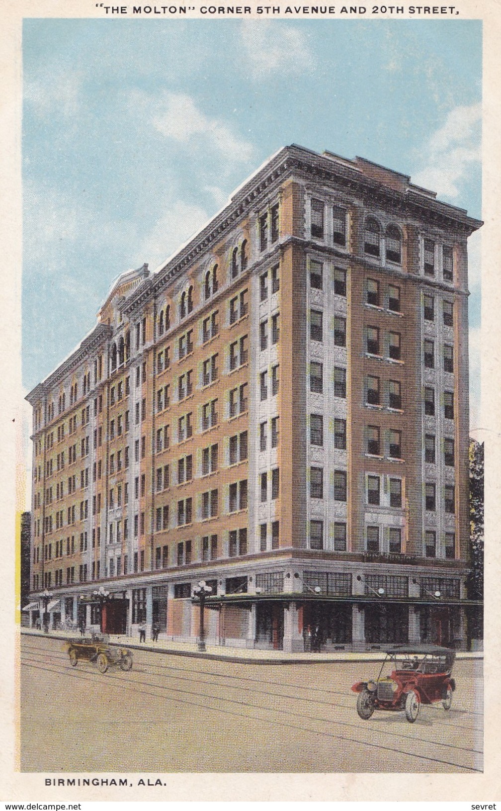 BIRMINGHAM, ALABAMA. - " THE MOLTON " CORNER 5TH AVE, AND 20 TH STREET - Other & Unclassified