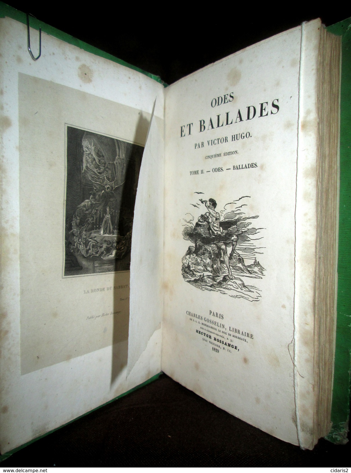«ODES Et BALLADES» Victor HUGO Poesie Poetry Gravure Engraving En 2 Tomes Charles GOSSELIN 1829 ! - Classic Authors