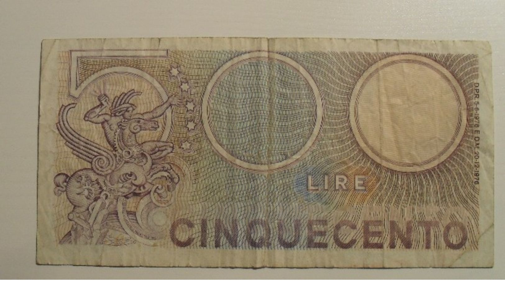 1976 - Italie - Italy - 500 LIRE - V22 920688 - 500 Lire