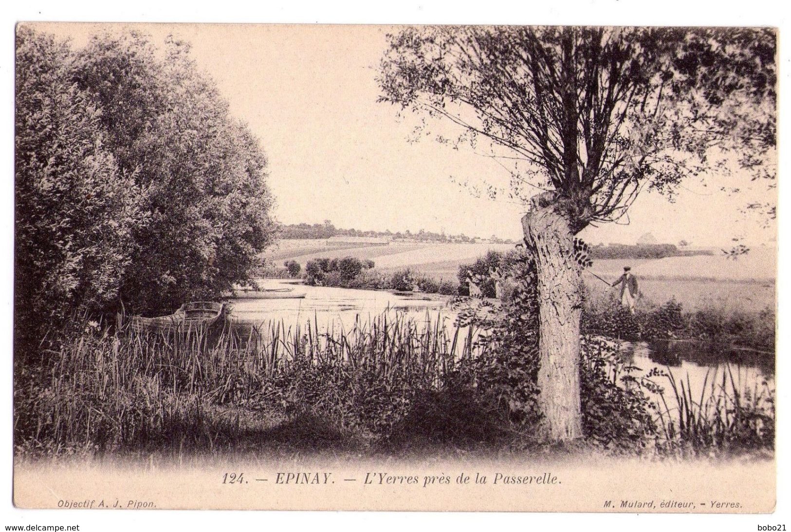 0030 - Epinay - L'Yerres Près De La Passerelle  -  M.Mulard édit. - N°124 - Epinay Sous Senart