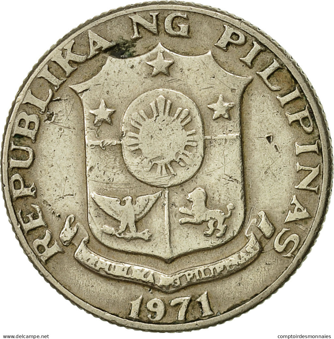 Monnaie, Philippines, 25 Sentimos, 1971, TTB, Copper-Nickel-Zinc, KM:199 - Philippines