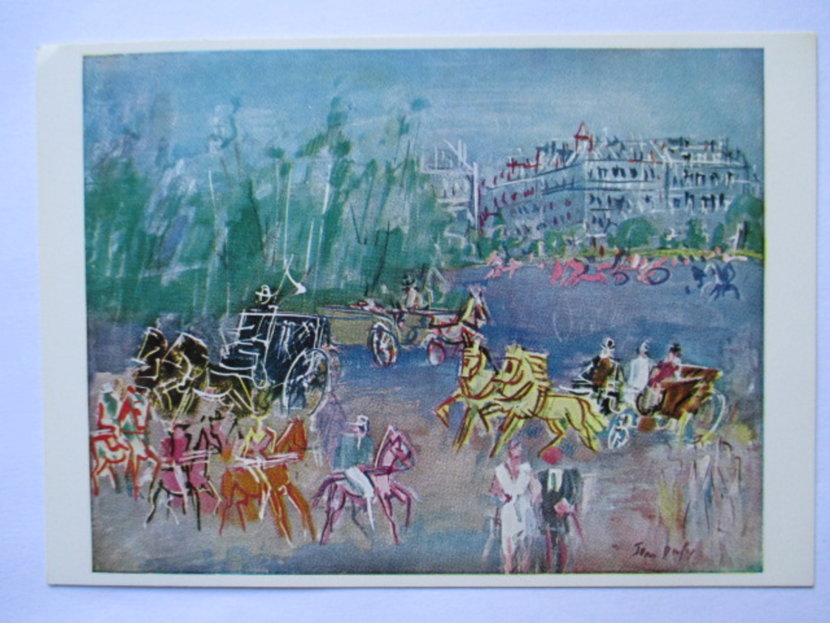 Jean Dufy Bois De Boulogne - Peintures & Tableaux