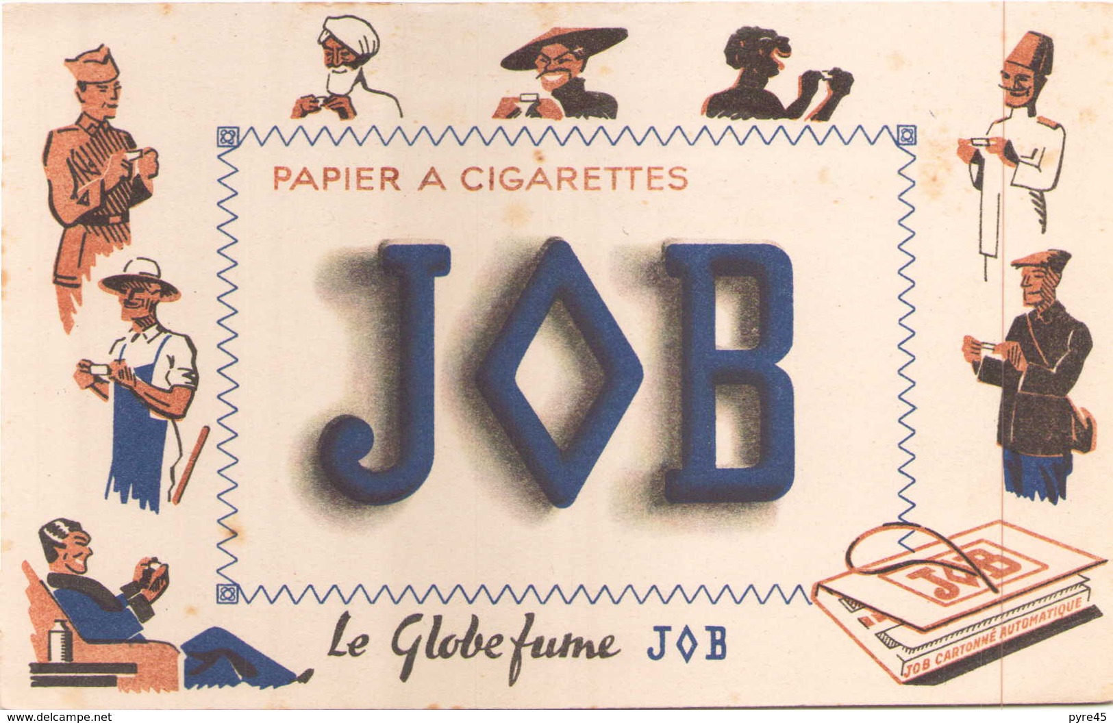 Buvard Papier à Cigarettes Job 21 X 14 Cm  ( Taches ) - Tabac & Cigarettes