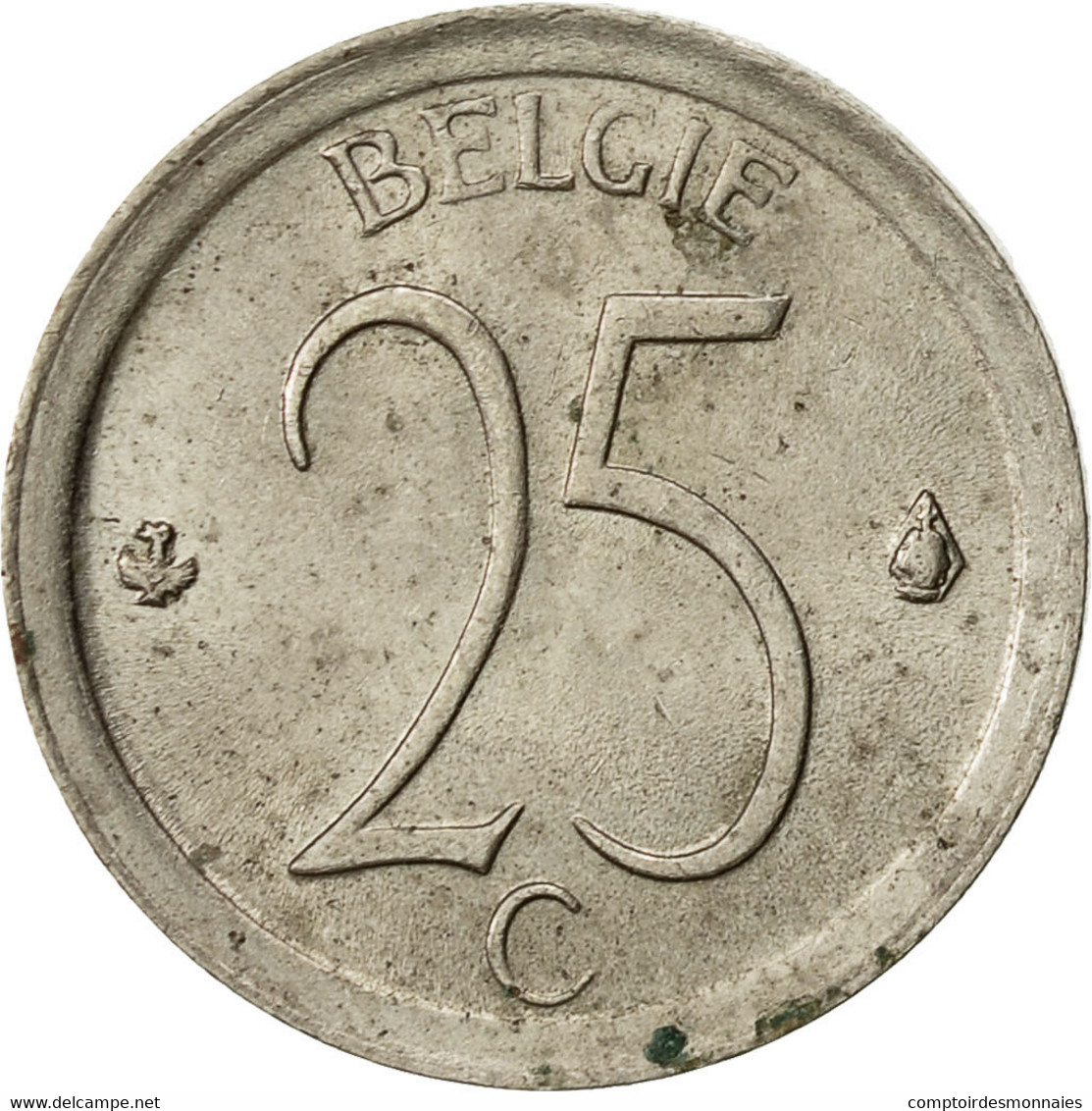 Monnaie, Belgique, 25 Centimes, 1971, Bruxelles, TTB, Copper-nickel, KM:154.1 - 25 Centimes