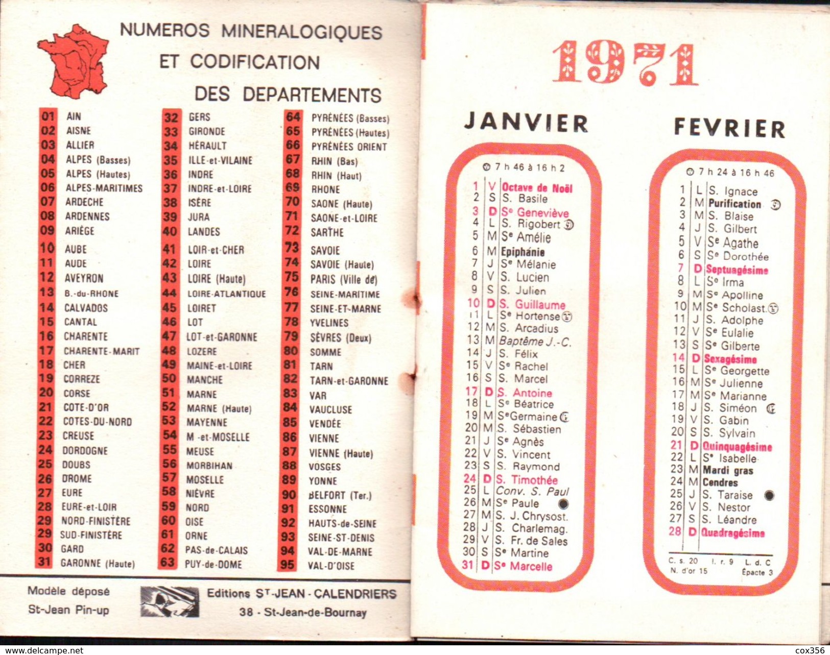 CALENDRIERS 1971 NUS PIN UP , Distribuer Par S.A.T. 76 LE HAVRE - Small : 1971-80