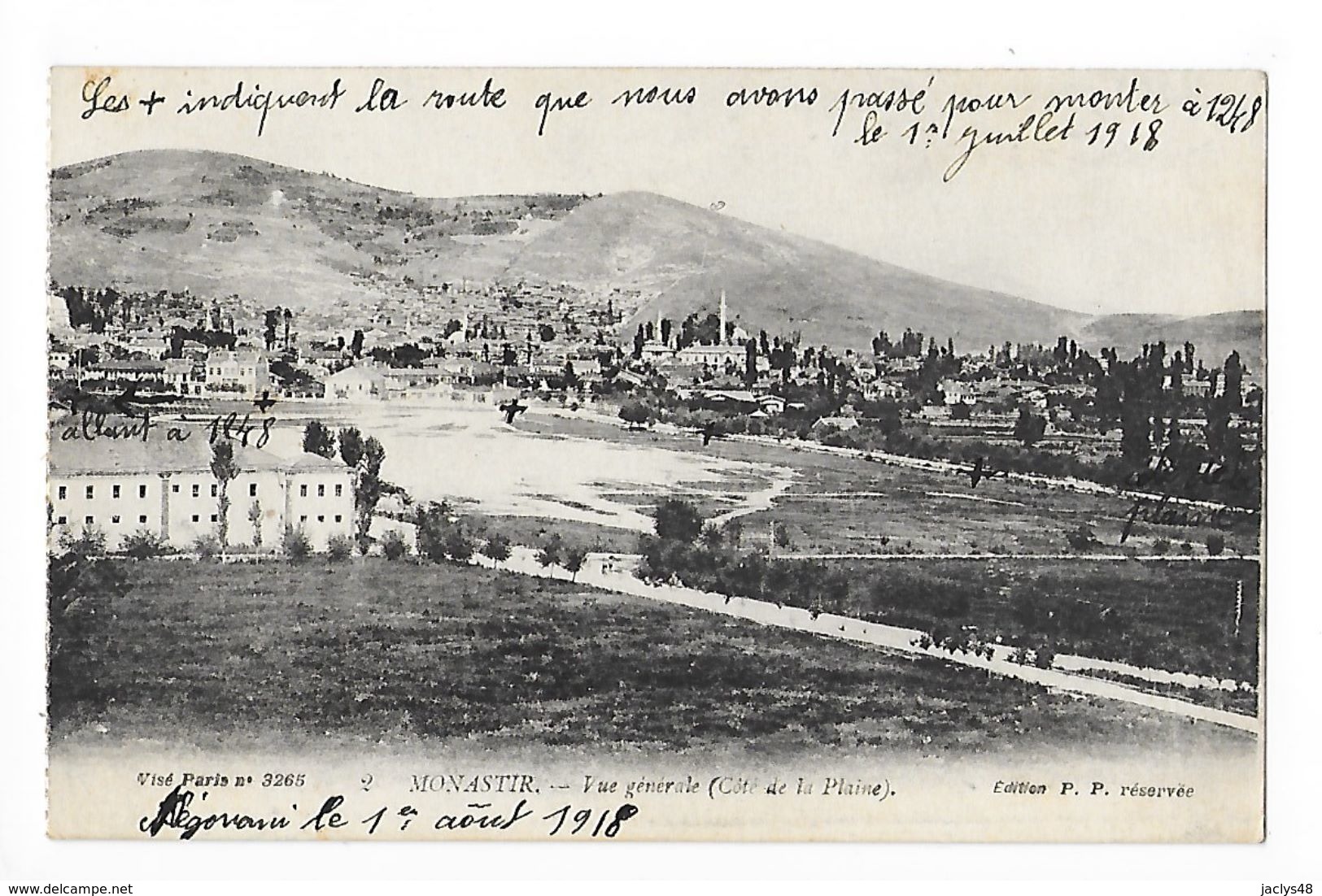 MONASTIR (BITOLA) - Vue Générale (côté De La Plaine)   - L 1 - Macédoine Du Nord