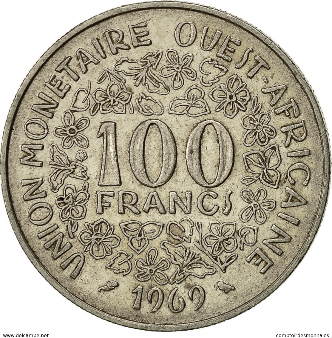 Monnaie, West African States, 100 Francs, 1969, TTB, Nickel, KM:4 - Elfenbeinküste