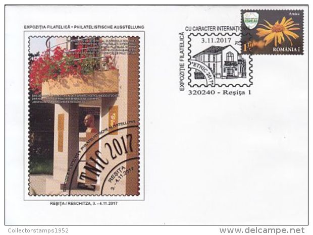 68096- RESITA ETNIC PHILATELIC EXHIBITION, SPECIAL COVER, 2017, ROMANIA - Briefe U. Dokumente