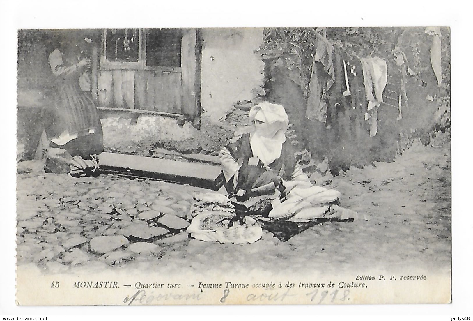 MONASTIR (BITOLA) - Quartier Turc, Femme Turque Occupée à Des Travaux De Couture -     - L 1 - Macédoine Du Nord