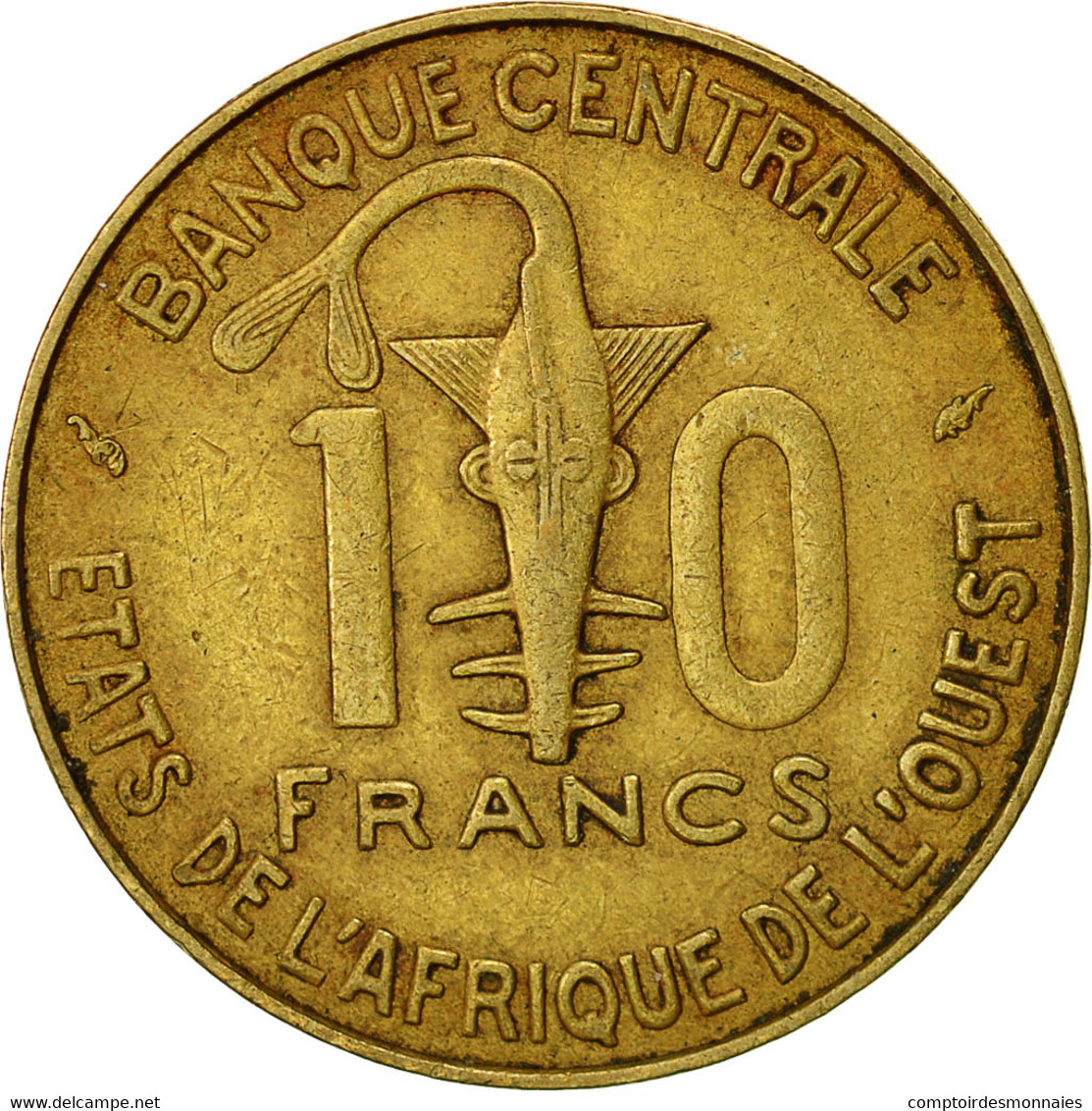 Monnaie, West African States, 10 Francs, 1976, TTB+, Aluminum-Nickel-Bronze - Côte-d'Ivoire