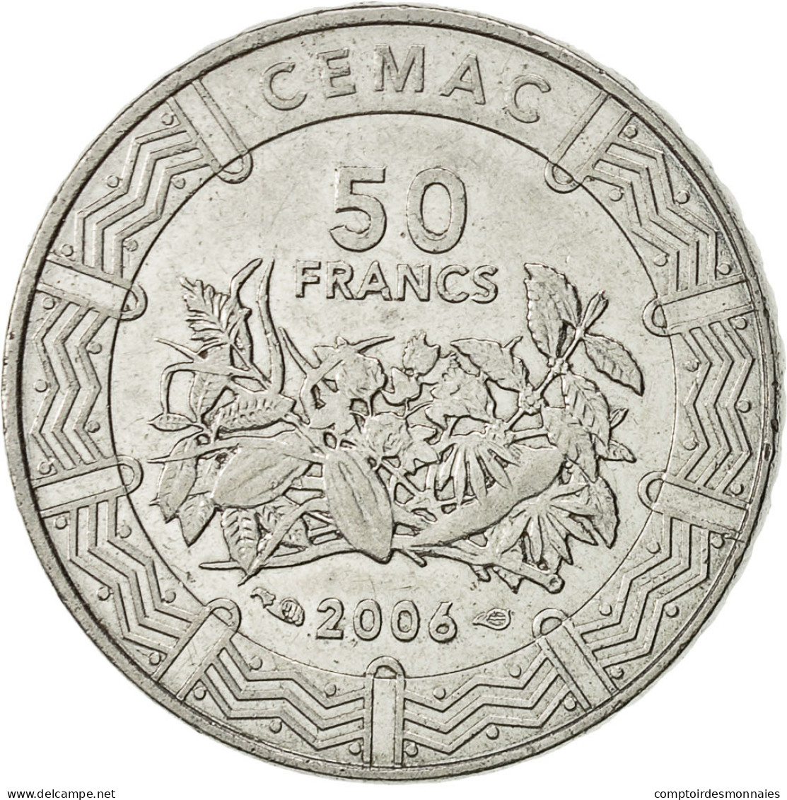 Monnaie, États De L'Afrique Centrale, 50 Francs, 2006, Paris, TTB+, Stainless - Kameroen
