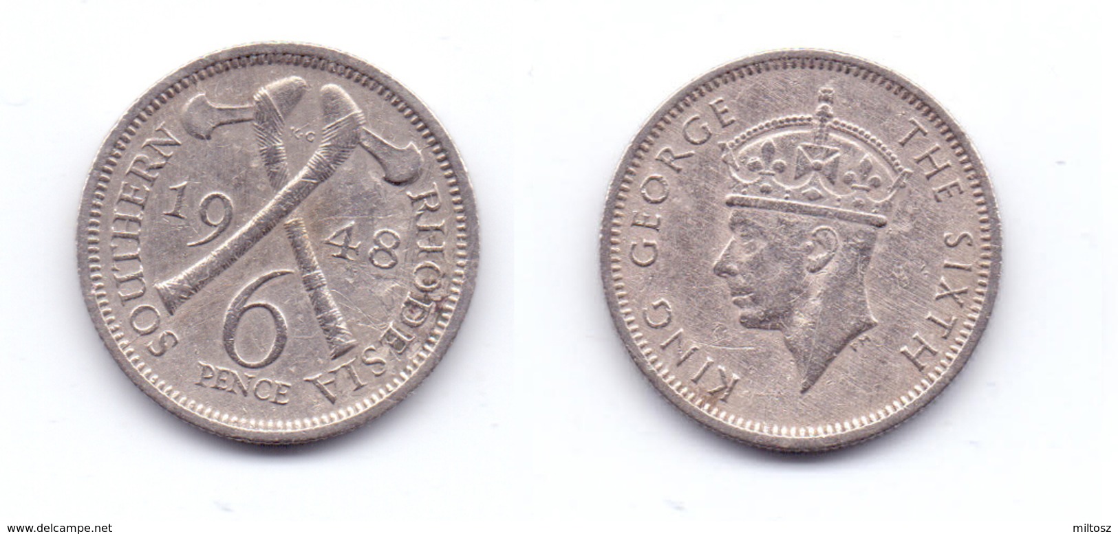 Southern Rhodesia 6 Pence 1948 - Rhodésie