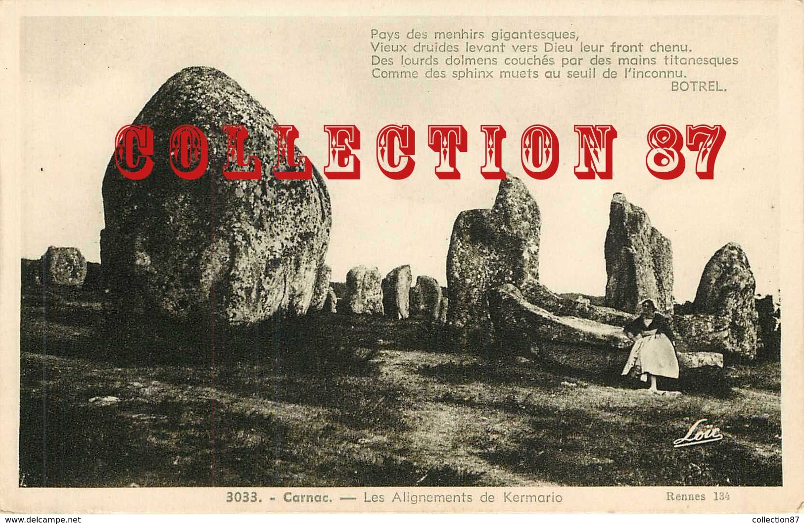 DOLMEN Et MENHIRS - 9 CARTES ANCIENNES à PETIT PRIX - PIERRE MEGALITHIQUE MEGALITHE - MENHIR - VISUELS TOUS VISIBLES - Dolmen & Menhirs