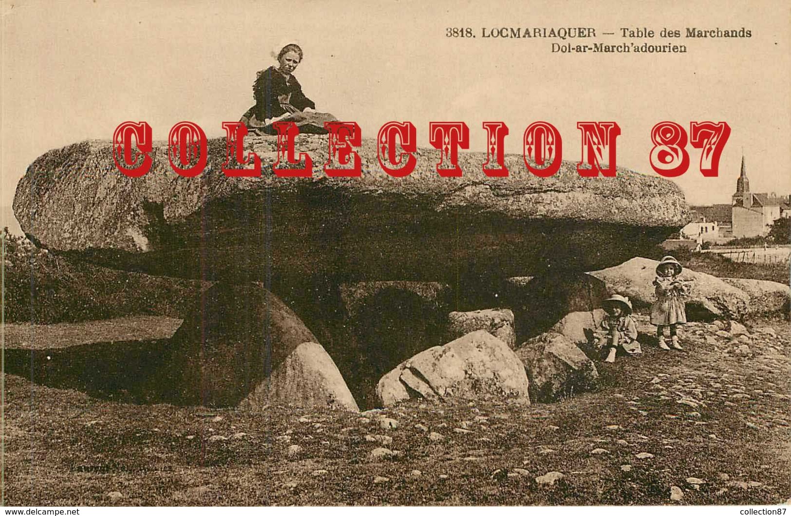 DOLMEN et MENHIRS - 9 CARTES ANCIENNES à PETIT PRIX - PIERRE MEGALITHIQUE MEGALITHE - MENHIR - VISUELS TOUS VISIBLES